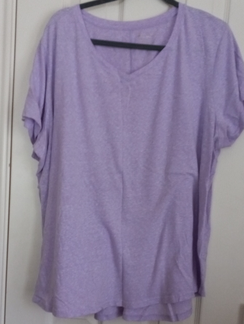 Tek Gear Light Purple V-neck Tshirt In 2x